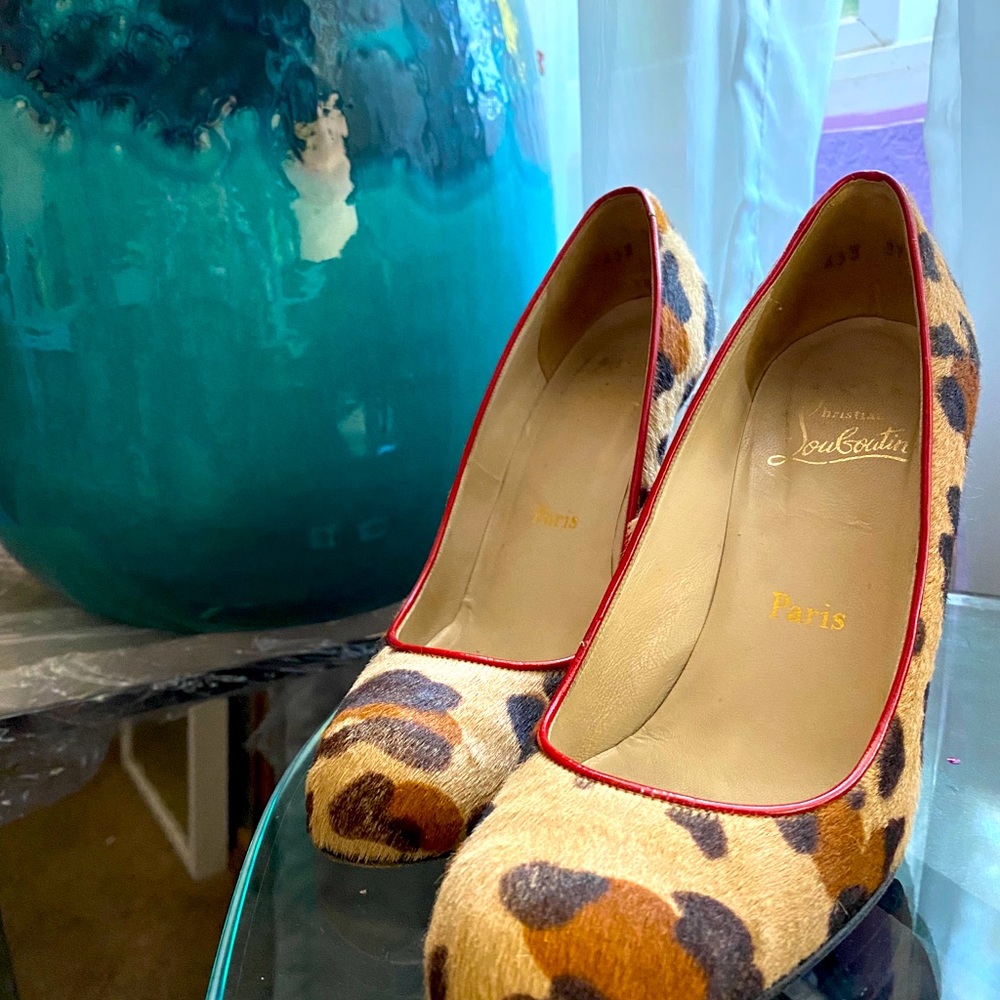 Pony Hair Leopard Christian Louboutin Pumps